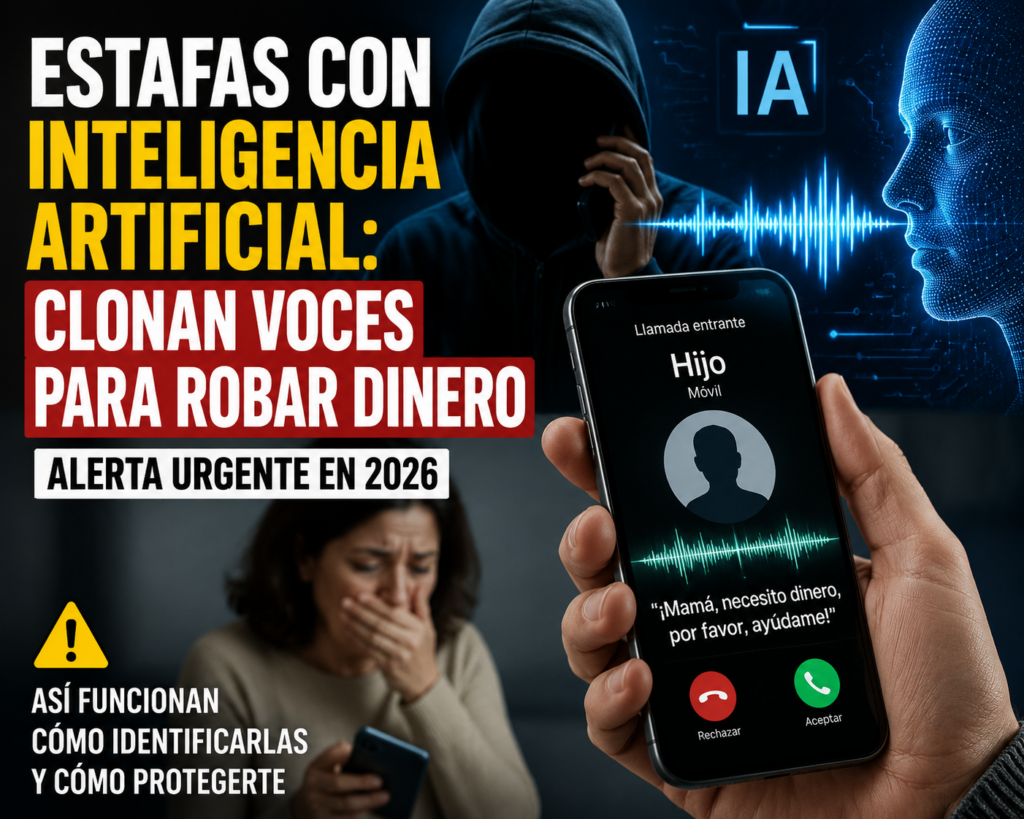 Estafas con IA clonando voces- alerta urgente en 2026